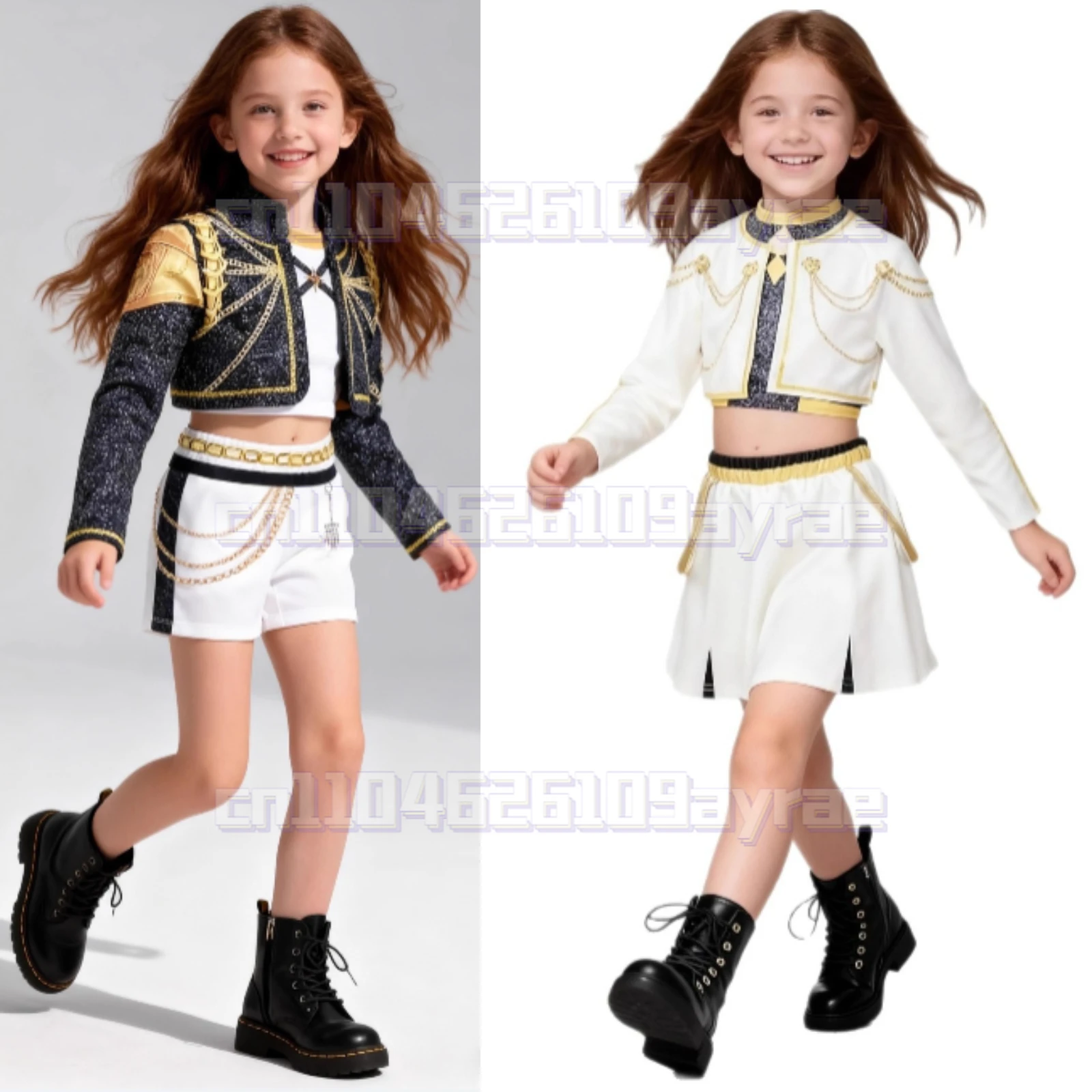 

New 2026 Print Kpop Rumi Zoey Mira Halloween Party Cosplay Costume Demon Golden Stage Suit Hunter Teenagers Girls Birthday Gift