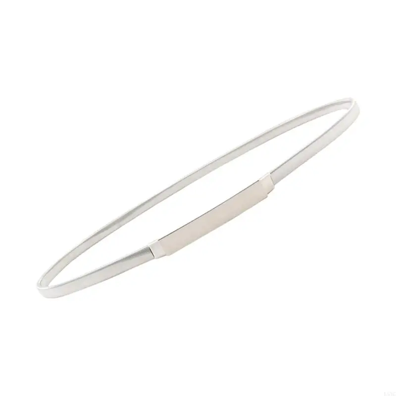 

L5YC Stylish Thin Gold/Silver Metal Belt Waist Chain for Dresses Waist Ornament Sash