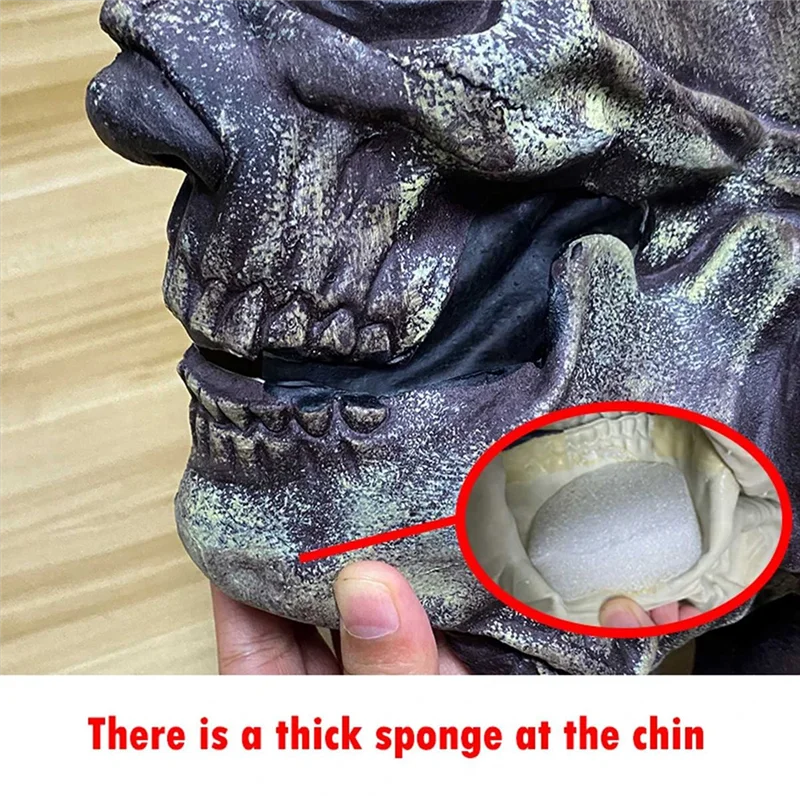 MACH-풀 헤드 헤드기어 할로윈 무서운 마스크 리얼리틱 라텍스 코스프레 호러 파티 의상 유령의 집 소품
