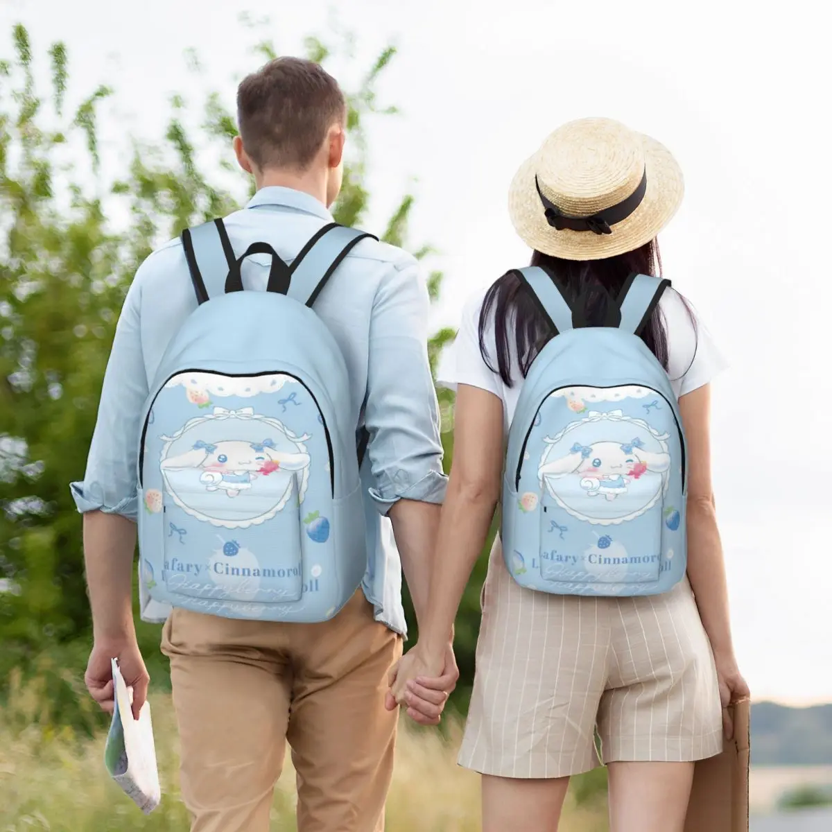 Custom Anime Laptop Backpack Men Women Basic Bookbag for School College Student Cinnamoroll Bag