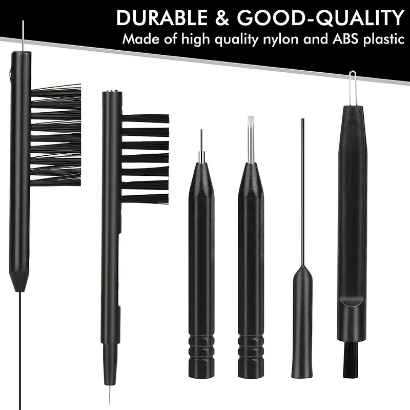 〔DD329〕1 Set Hearing Aid Cleaning Tool Hearing Aids Clean Kit Brush Vent Cleaner Clean Wire With Magnet  Wax Loop Cleaning Set
