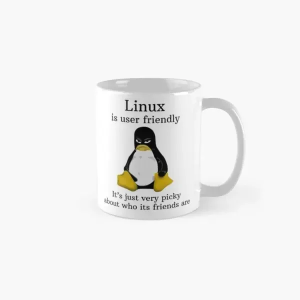 Linux è facile da usare è solo molto Pic Mug Photo Tea Gifts immagine del caffè manico semplice rotondo stampato Drinkware Cup Picture