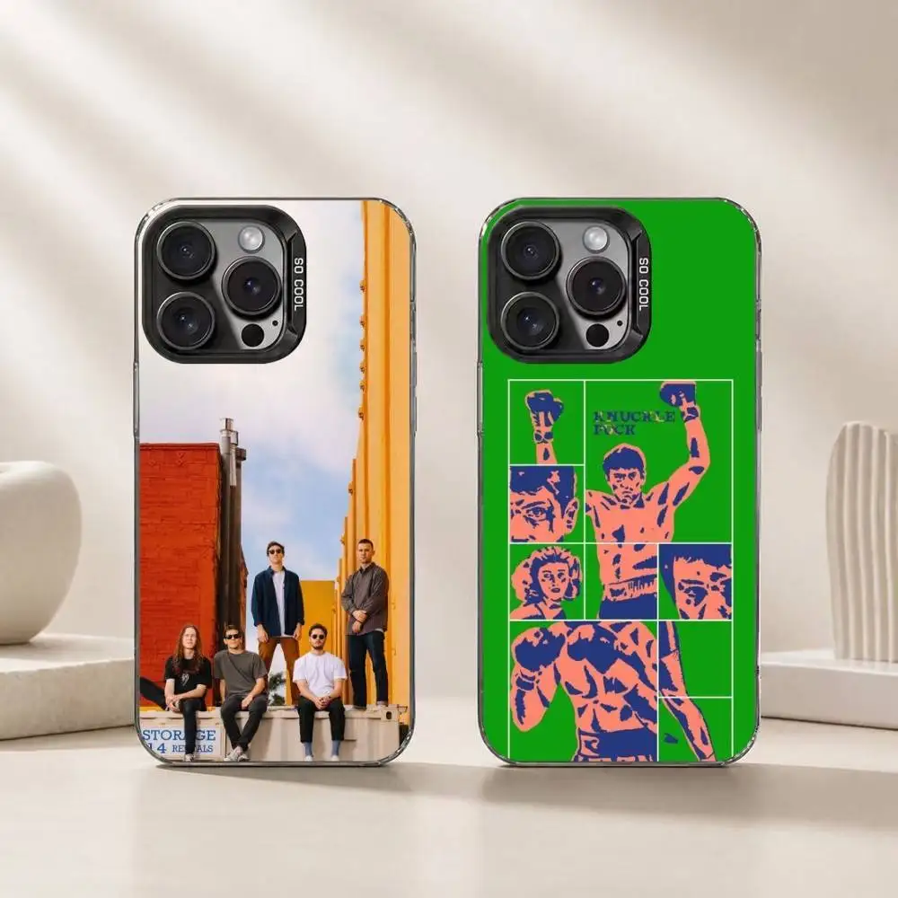 B-Band K-Knuckle Puck Phone Case For iPhone 17,16,15,14,13,12,11 Plus,Pro Max,XS,Colored Silver Plated Inside Cover