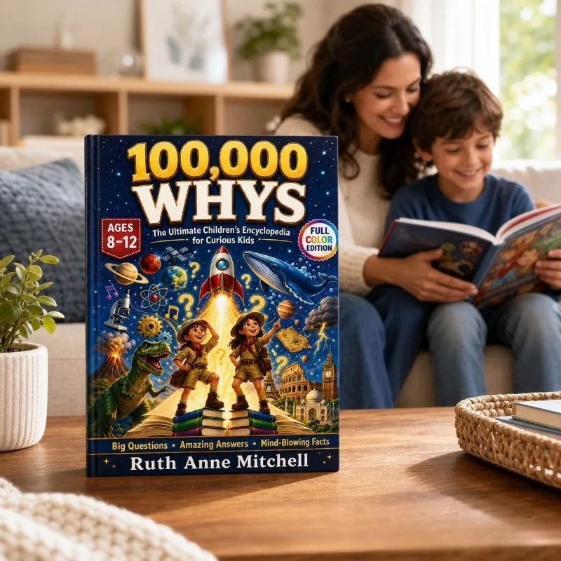 100000 Whys Children's Encyclopedia, Big Questions Amazing Answers Mind-Blowing Facts, Educational Science Book for Kids 8-12