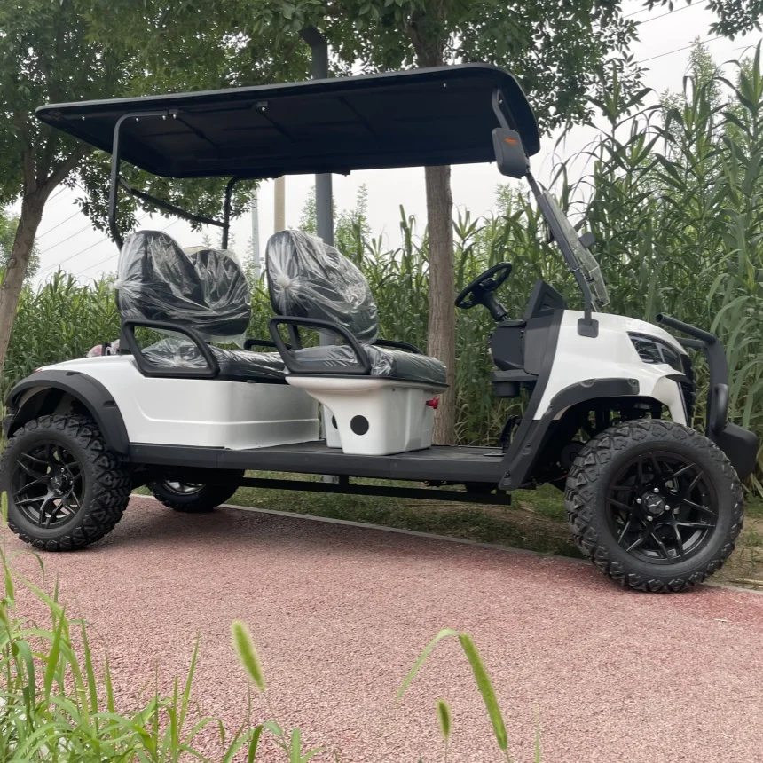 Wholesale And Retail Electric Golf Cart 60V 72V Lithium Battery 4KW 5KW AC Motor For Golf Course Small Recreational Golf Cart