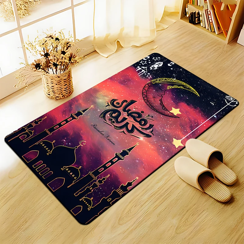 Muslim prayer carpet floor mat living room door plush non slip chair  bathroom  bedroom