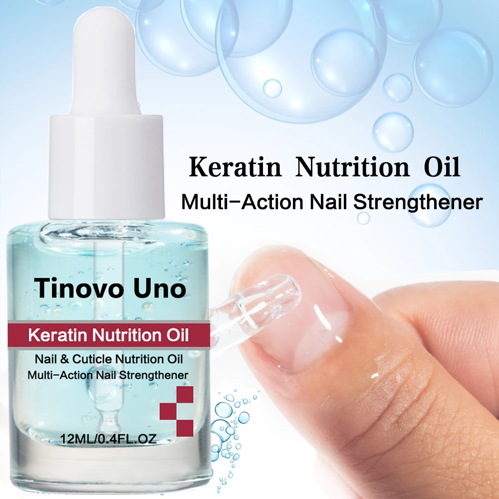 Tinovo Uno-aceite nutritivo para cutículas de uñas, tratamiento Revitalizador para arte de uñas, suero reparador para el cuidado de las uñas y los pies, 12ml