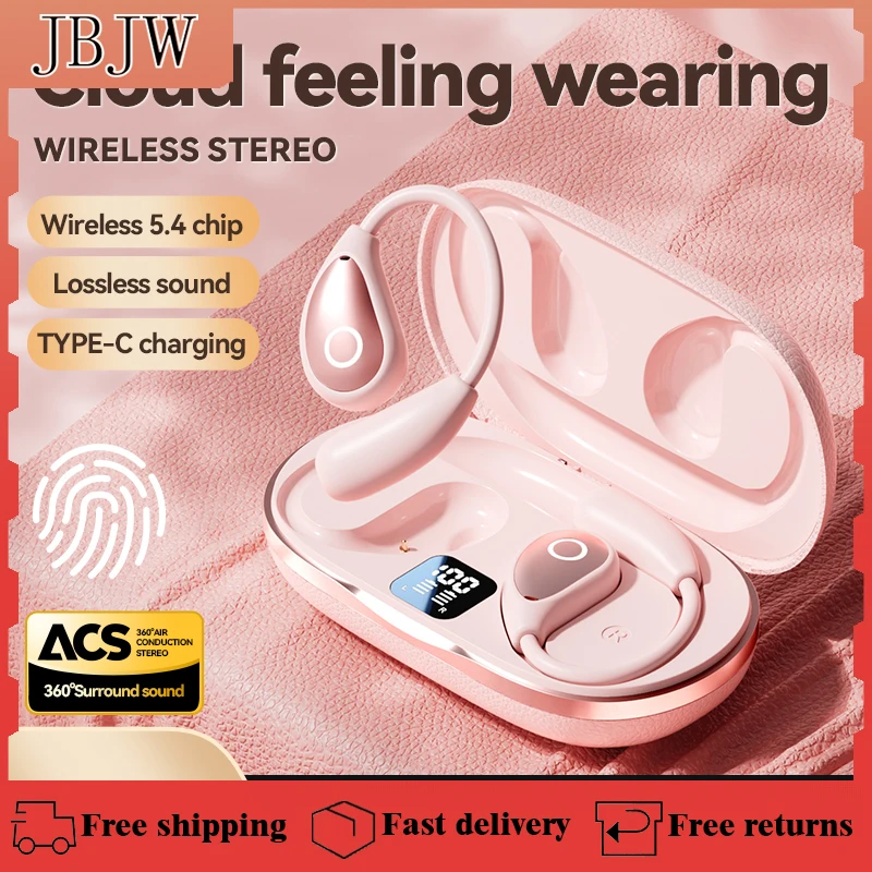 

JBJW AI Bluetooth наушники беспроводные наушники HIFI стерео HD звук гарнитура с шумоподавлением водонепроницаемые спортивные наушники