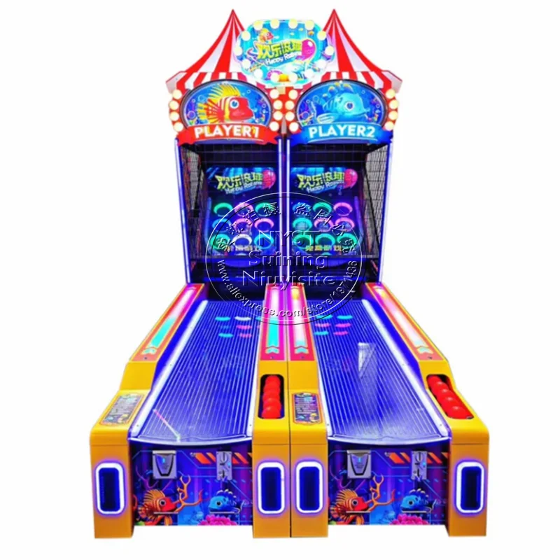 Two Players Lane Master Video Bowling Game Machine Rolling Ball Amusement Prize Tickets Redemption Coin Operated Arcade Machines