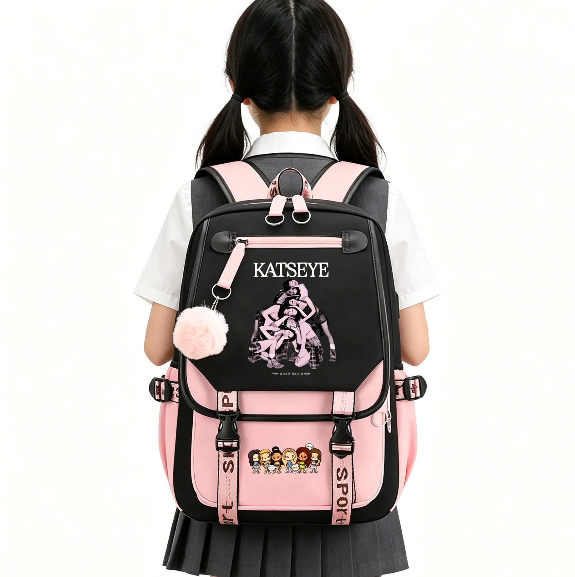 new-katseye-print-backpack-fashion-students-school-bags-girls-daily-bookbag-middle-school-daypack-large-capacity-travel-rucksack