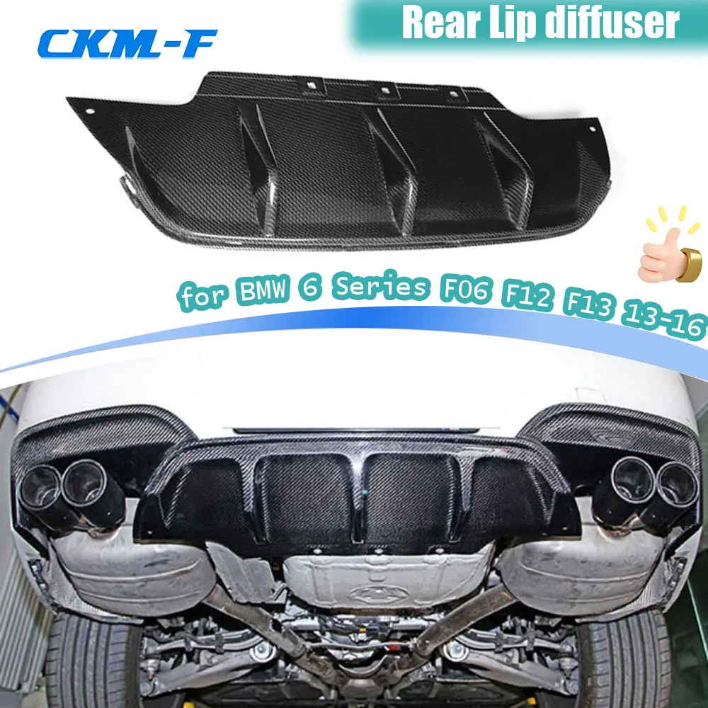 

Carbon Fiber Rear Bumper Diffuser Spoiler for BMW 6 Series F06 F12 F13 M6 M Tech M Sport 2013-2016 / FPR Unpainted