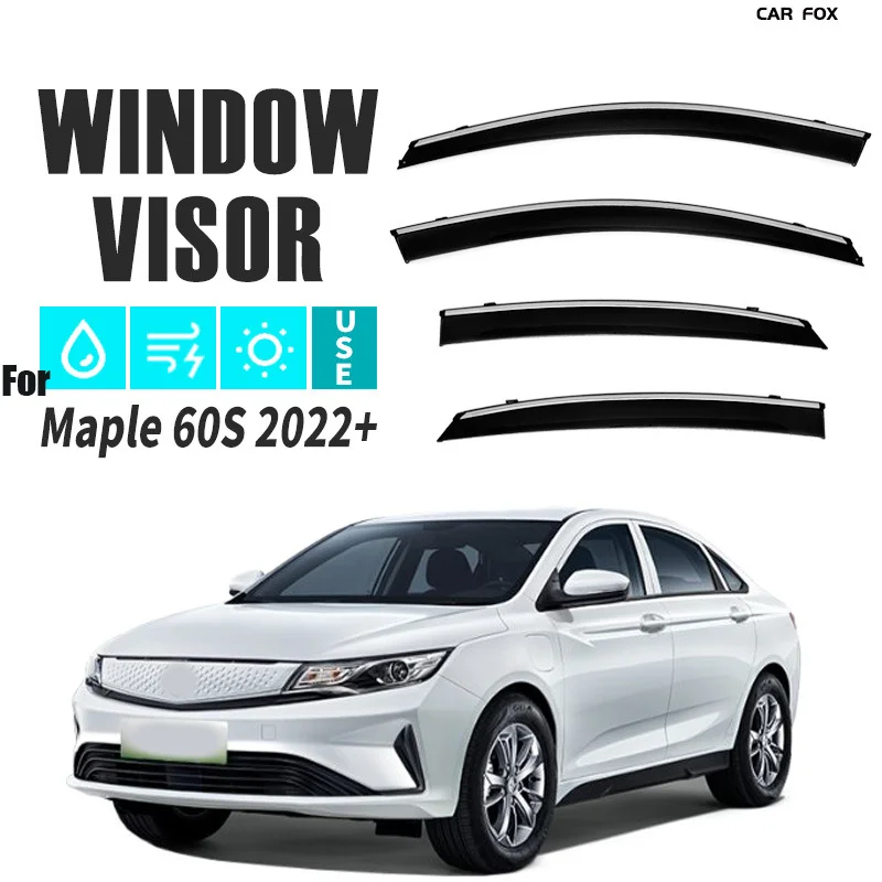 For Rui Blue Maple Leaf 60s Rain or Shine Sun Visor Car window rain visor