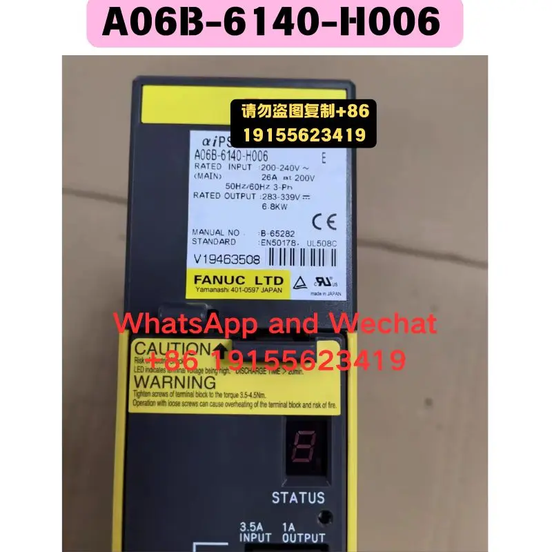Used OEM disassembled parts A06B-6140-H006 Driver Functional test OK Fast delivery