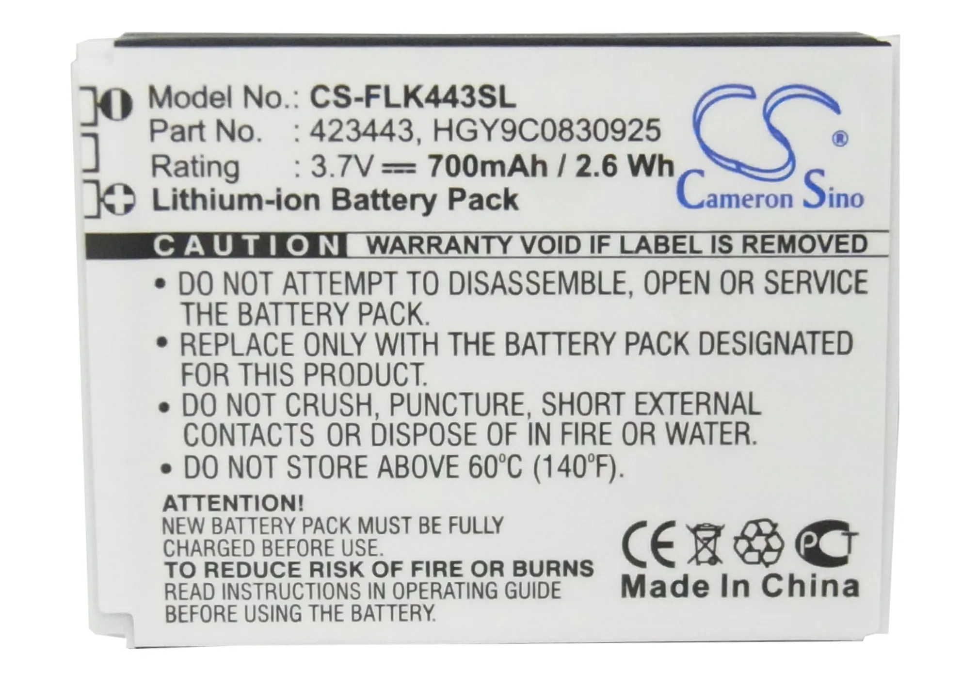 Bateria de 700 mAh para FOXLINK 423443: Avaliação Técnica e Uso Prático