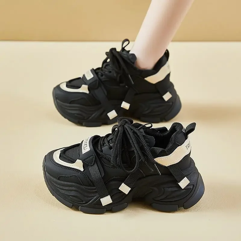 

2025 New Hot Thick Sole Women Dad Shoes Versatile Casual Sports Shoes Makes Feet Look Small Height Increasing For Short Women