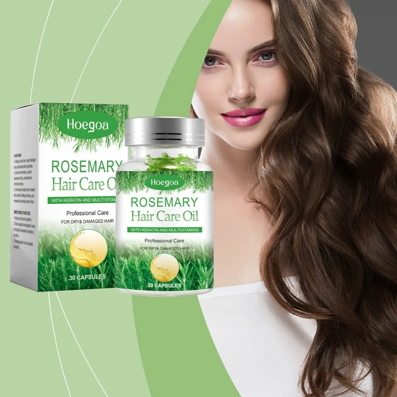 

Капсулы для ухода за волосами, наполненные розмарином, поддерживающие силу и жизненную силу волос