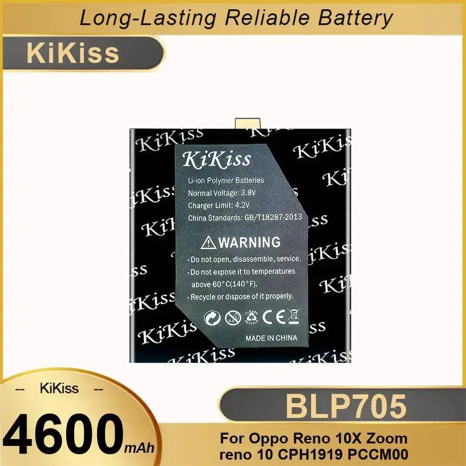 

Надежный аккумулятор для мобильного телефона 4600 мАч BLP705 для Oppo Reno 10X Zoom 10 CPH1919 PCCM00