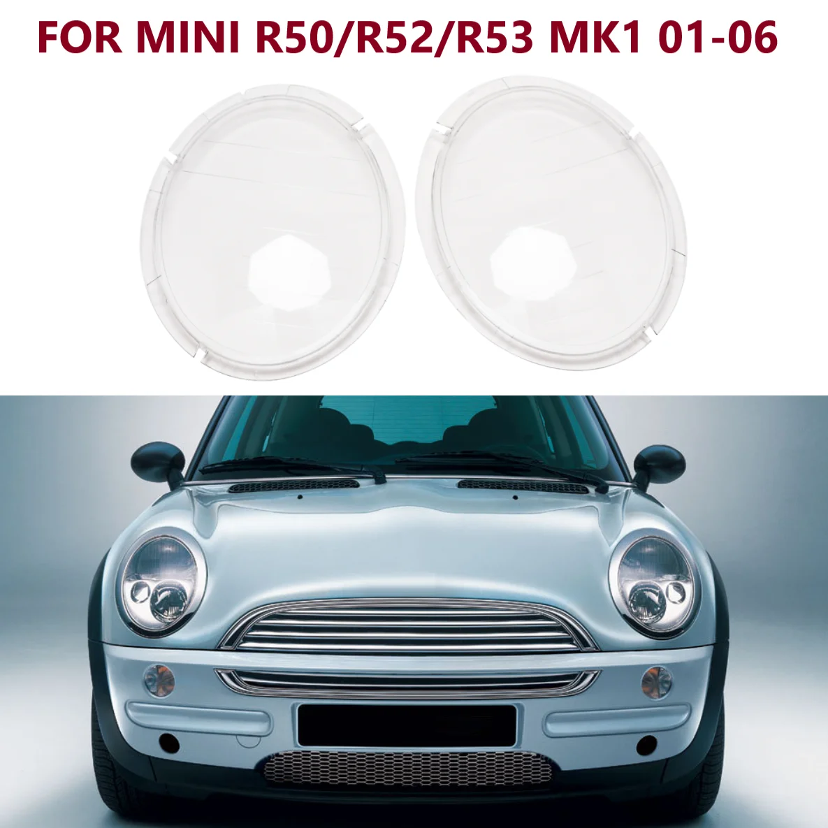 

Left Right Headlight Clear Lens Lampshade Halogen Headlamp Shell Cover For BMW MINI R50 R52 R53 Mk1 2001 2002 2003 2004 2005 06