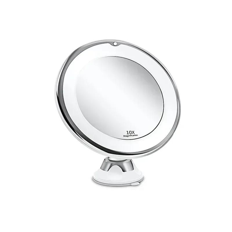 Specchio per trucco flessibile Specchi ingranditori 10x 14 Touch screen illuminato a LED Specchio cosmetico Tavolo da toeletta portatile Specchi cosmetici