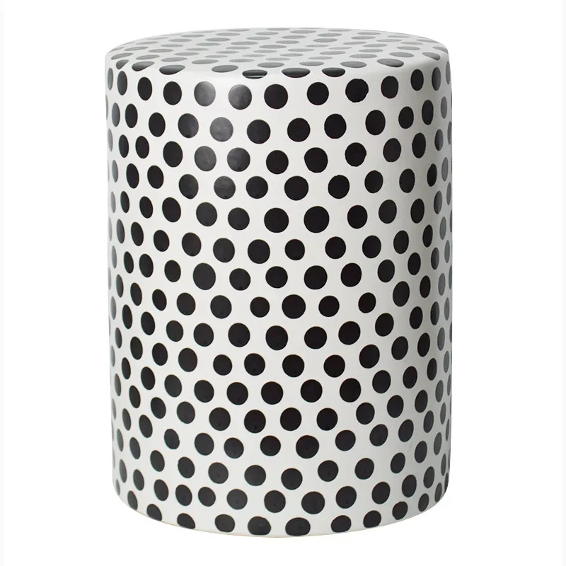 

Simple wind round ceramic stool home round pier chair