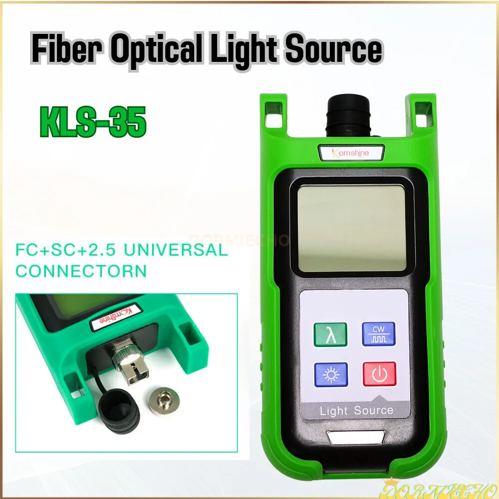 Imagem -03 - Fibra Óptica Medidor de Potência Kpm35-a Mais Kls-35 Fibra Óptica Fonte de Luz Mais Kls-35-s ls Cabo Testador Opm Singlemode Ftth Verde