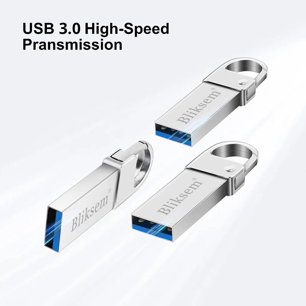 Bliksem-USB 3.0 Flash Drive, Pen Drive para PCs, Laptops, Dispositivos Automozes, Memory Stick de Áudio, 64GB