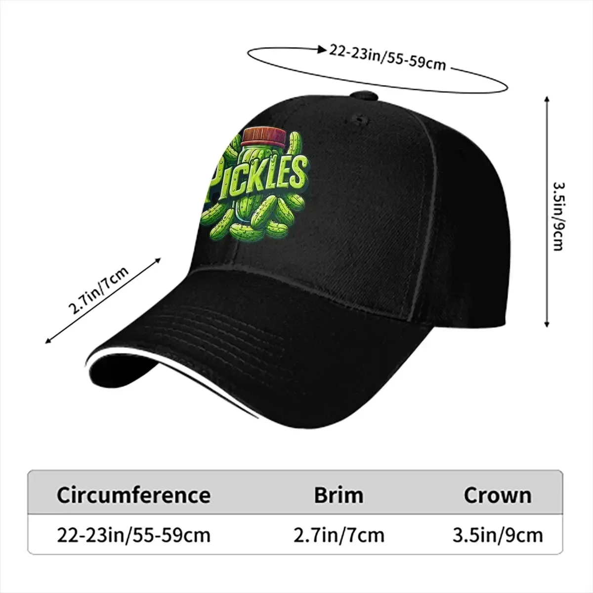 Pickle Jar Baseball Caps Peaked Cap Mr Pickles Border Collie Animated Sun Shade Hats For Men Women