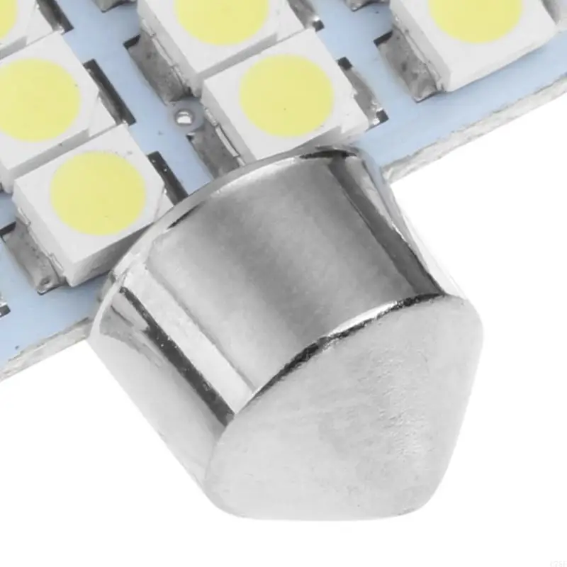 U75F 1Pc 31mm 3528 16SMD Car LED Dome Festoon Double-Tip Roof License Plate Light