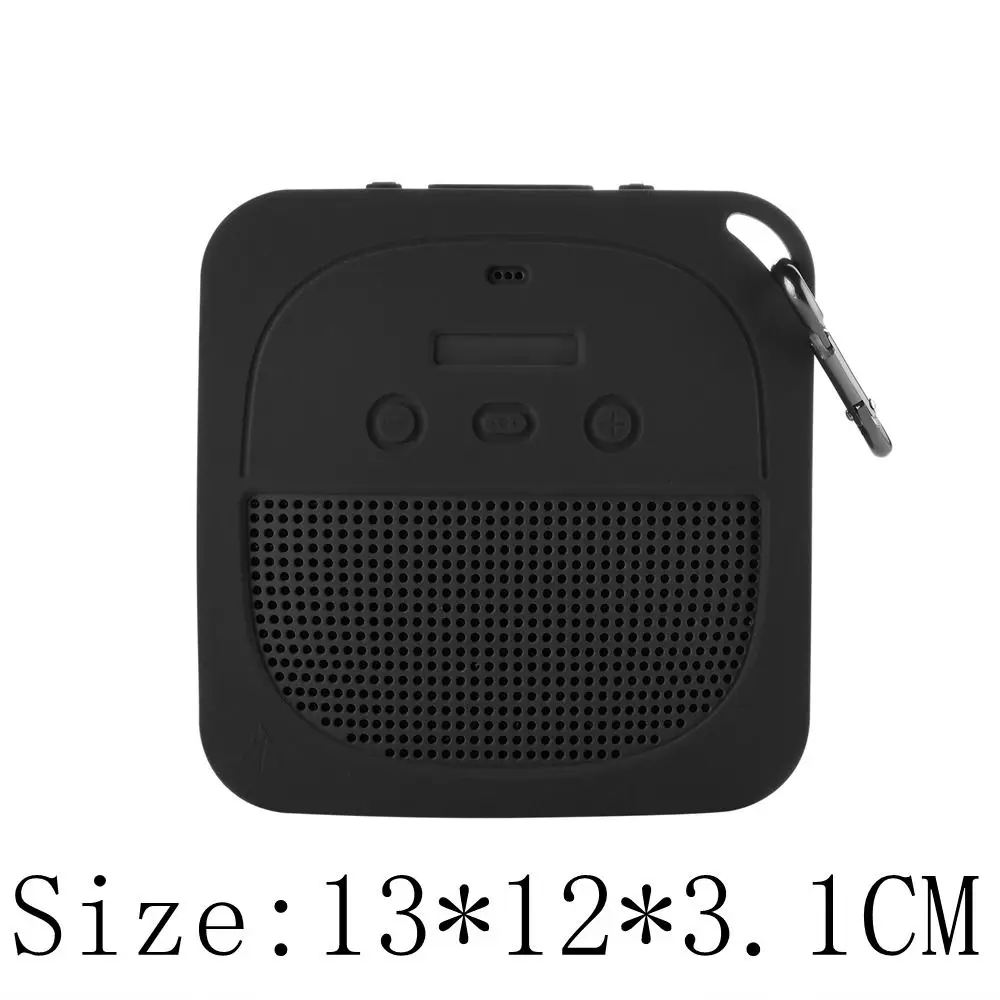 Silica Gel Sound Cover Fall Prevention Buckle Audio Storage Waterproof Sound Protection Shell for Bose SoundLink Micro Camping
