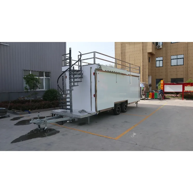 مقطورة طعام من الألومنيوم شديدة التحمل - مثالية للمناسبات الخارجية، مثالية كالمطبخ المحمول