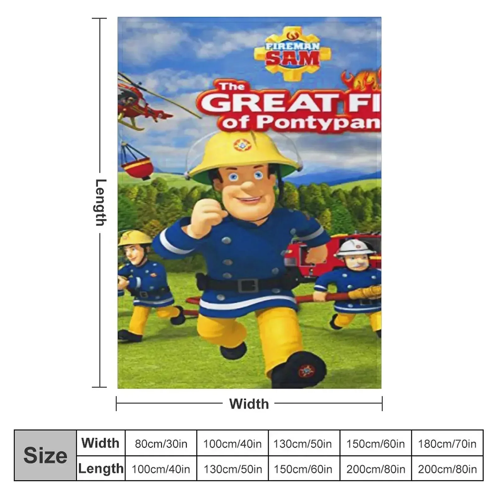 fireman sam fireman toys pajamas birthday party supplies clothes Throw Blanket Luxury St Heavy Large Thins Bed covers Blankets