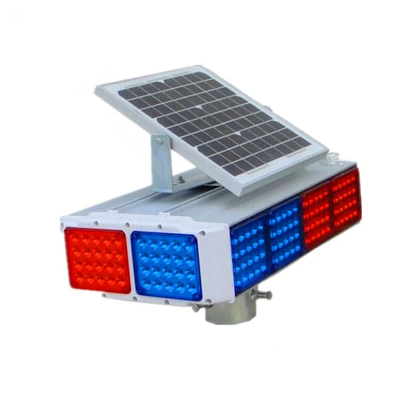 Road Safety Led Warning Lights Solar Powered Led Traffic Warning Light Custom