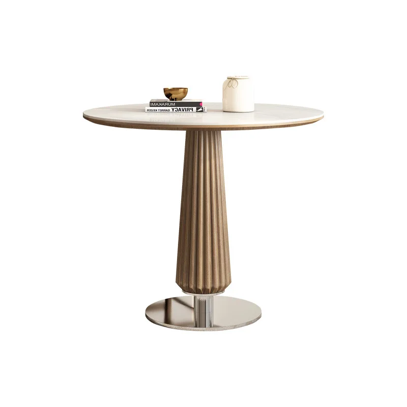 

Скандинавские клубные барные столы из массива дерева для переговоров со столом и стулом, простые барные столы, современная круглая мебель для балкона Tisch FYBT