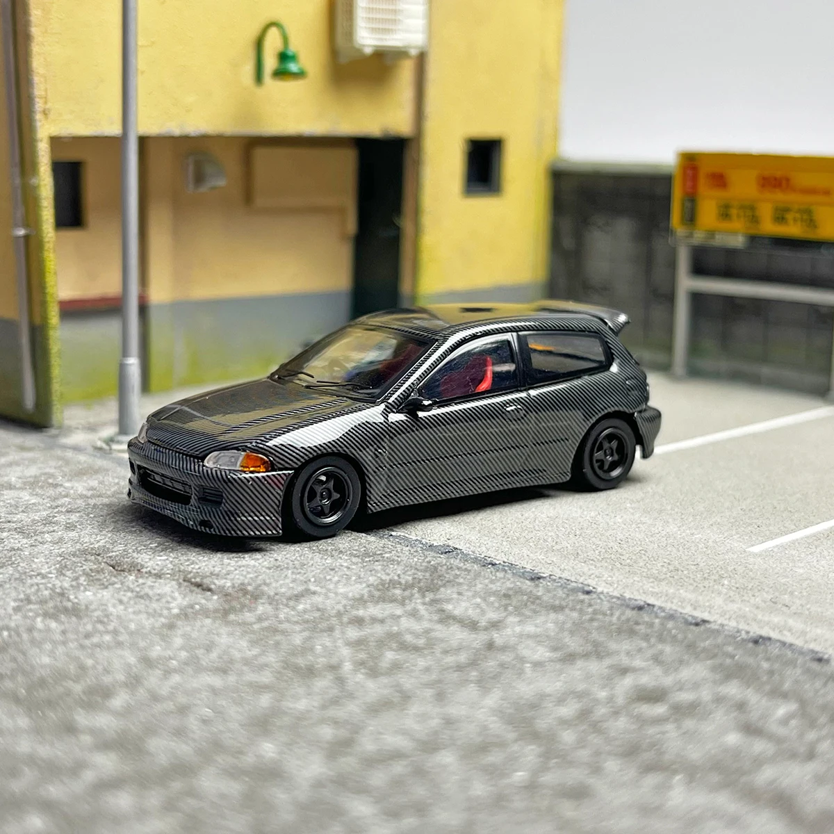 Modello di auto in lega Civic EG6 in scala 1:64