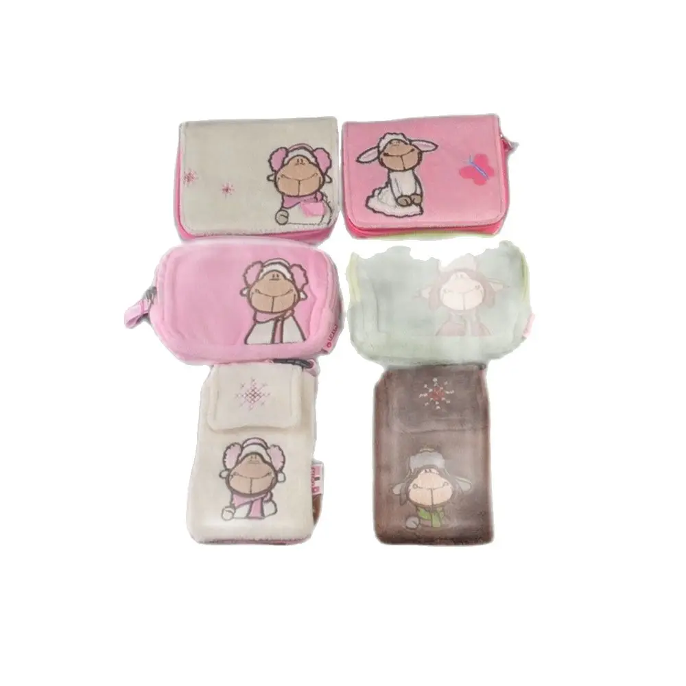 Green Cap Sheep Plush Backpacks Card Bag,  Coin Purse, Cellphone Bag, Children Kids Gift Free Shipping