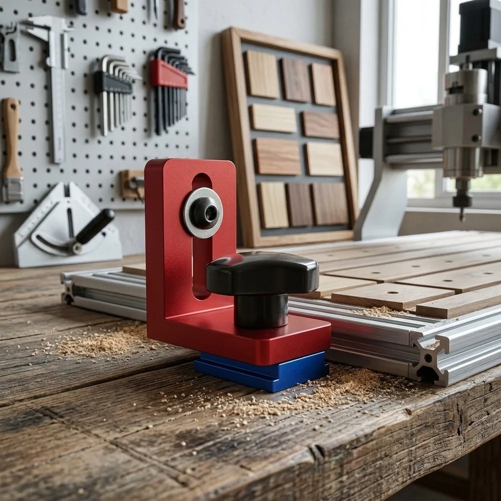 Aluminum for miter Track Jig Engineered for Compatibility with 30mm 45mm 75mm Bevel Tracks and Standard T Slot Rail Systems