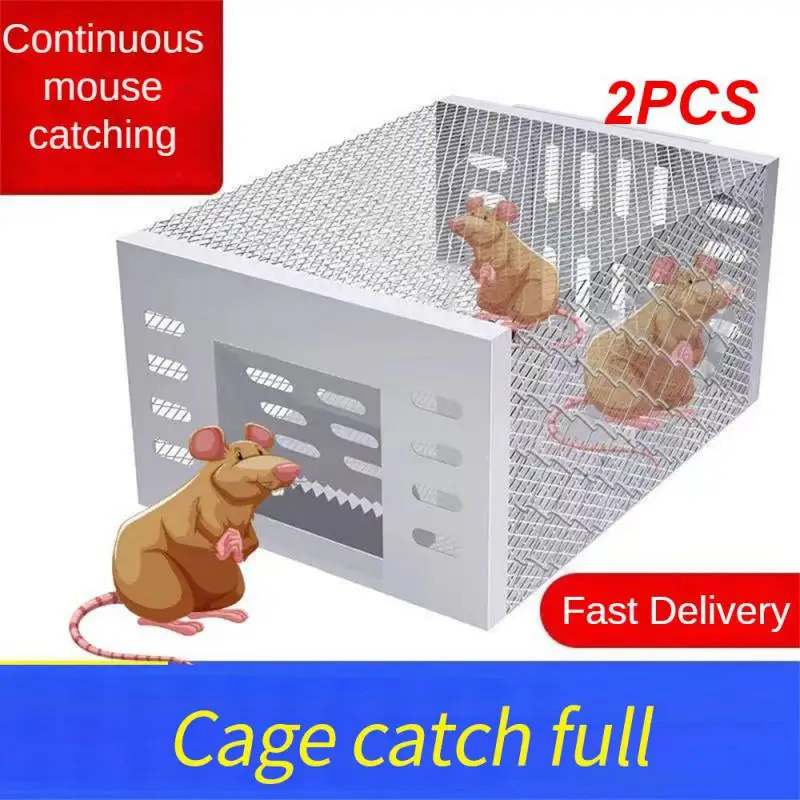 

2PCS High Efficiency Home Automatic Mousetrap Rat Rodent Exterminator Harmless Mouse Trap Safe Reusable Automatic Rat Snake Trap