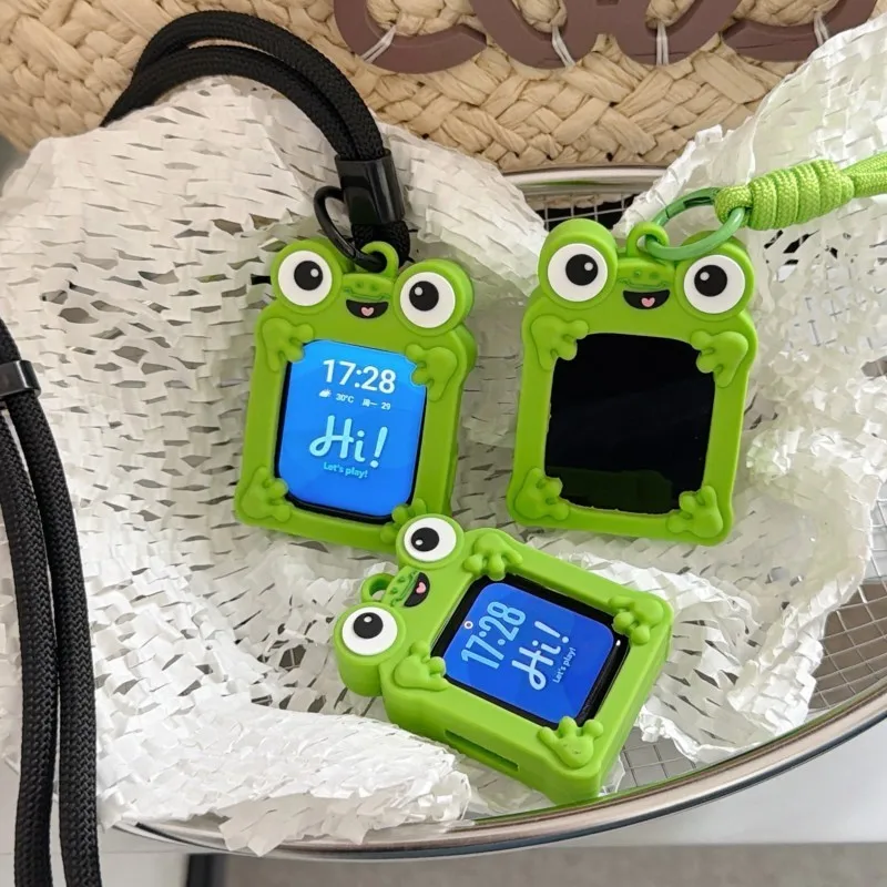 Cute Cartoon Frog Anti-Loss Lanyard Case For Apple Watch Sport 1/2/3/4/5/6/7/8/9st Gen S10 S11 Ultra SE 38/45/41/44/42/46/49mm - view 4