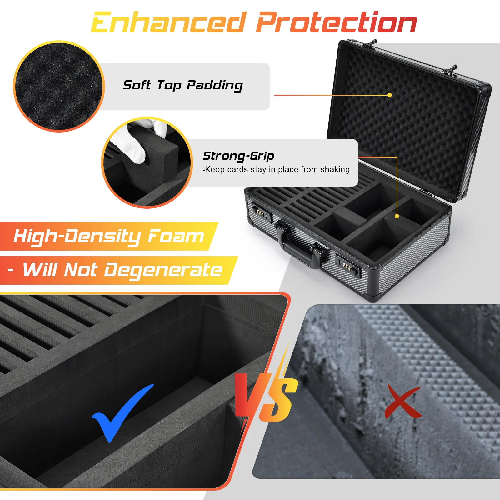 Baseball Card Storage Box Trading Card Box Card Cases For Sports PSA Cards Graded Card Storage Box  Slab Case For Graded Cards