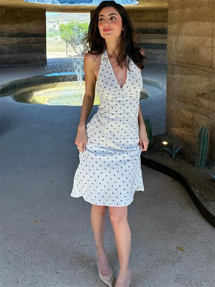 V-ausschnitt Mode Backless Lange Kleid Frauen Lace-Up Patchwork Schlank Plissee Kontrast, Figurbetontes Kleid Weibliche Elegante Party Kleid