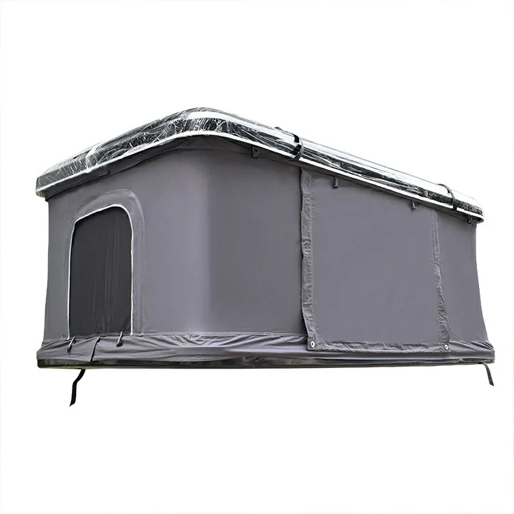 Outdoor Travel 4x4 Canvas Hard Shell Foldable Removable Retractable Sleeping 3 Persons Camping Car Rooftop Shade Tents//