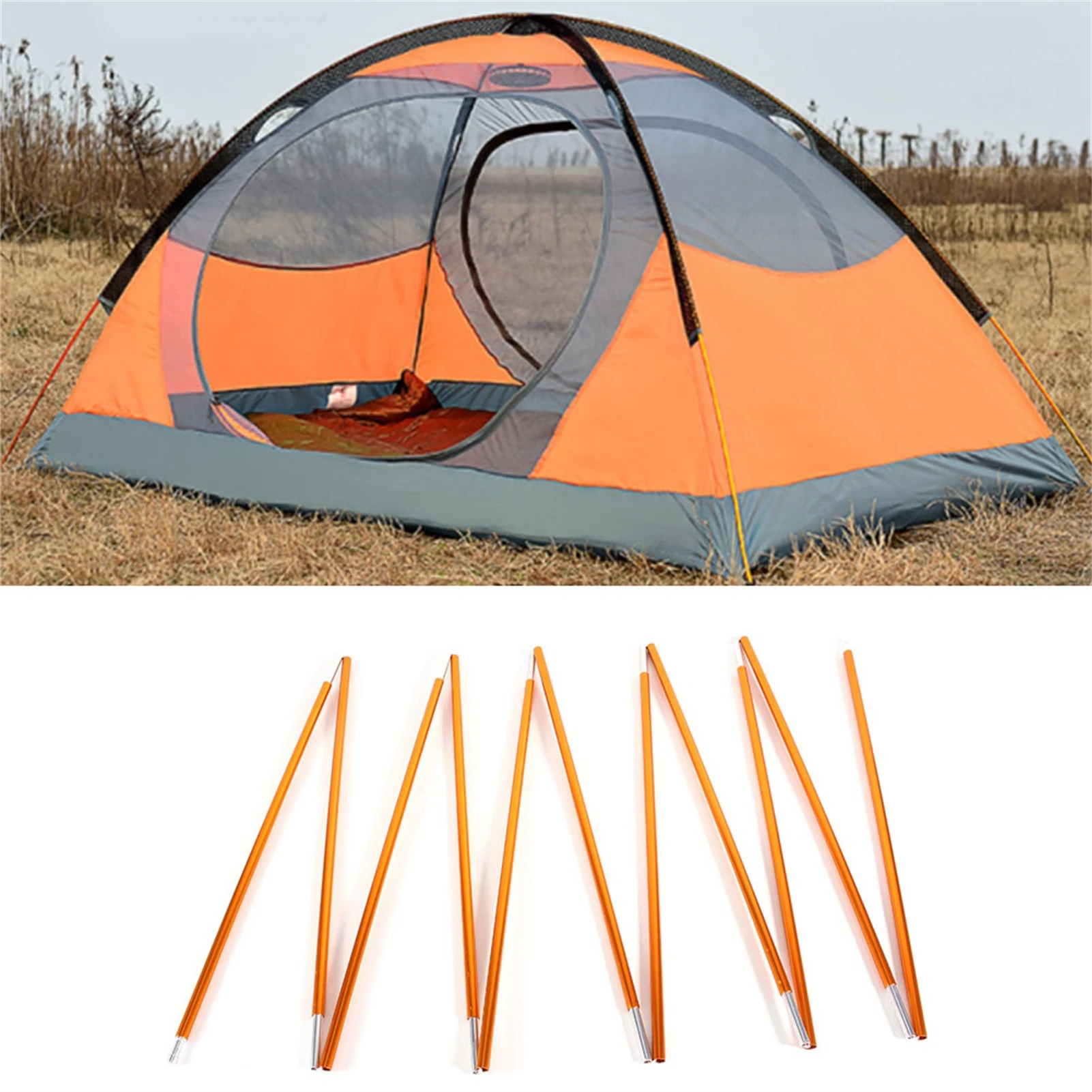 aluminum tent rod tent  tent pole rod  Outdoor Backpacking Aluminium Alloy Tent Pole Support  For Hiking Camping