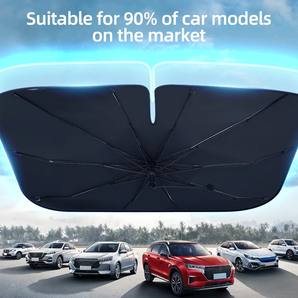 Auto Zonnescherm Paraplu Voorzijde Zonnescherm Parasol Opvouwbare Zomer Bescherming Autostoel Warmte Isolatie Auto Accessoires