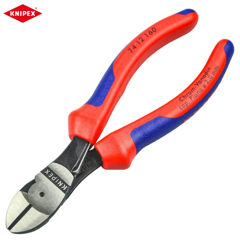 KNIPEX الألمانية توفير العمالة رافعة قطري كماشة أسلاك الفولاذ صفائح الحديد مقصات الربيع