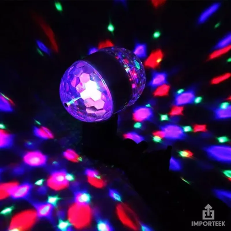 Projecteur domestique rotatif multicolore, lampe, convaincu