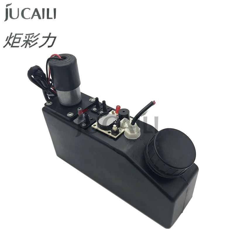 JCL 0.5L UV Ink Cartridge with Stirring Motor Level Sensor and Alarm Board for DTF Printer White Ink Sub Tank UV Bulk CISS 500mL