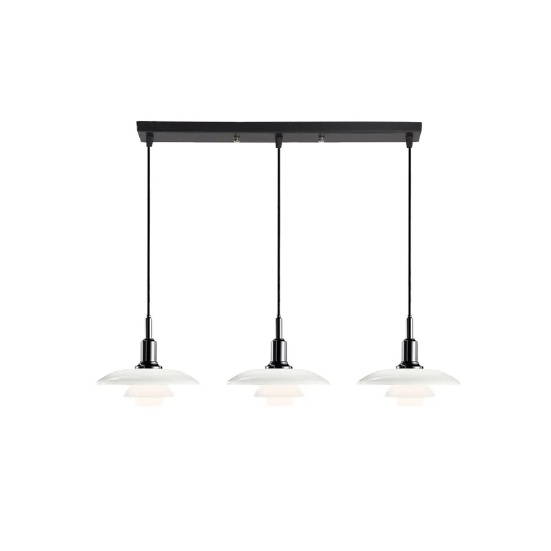 

Wabi-**** Bauhaus bedside glass chandelier French cream style Italian simple restaurant aisle entrance small chandelier