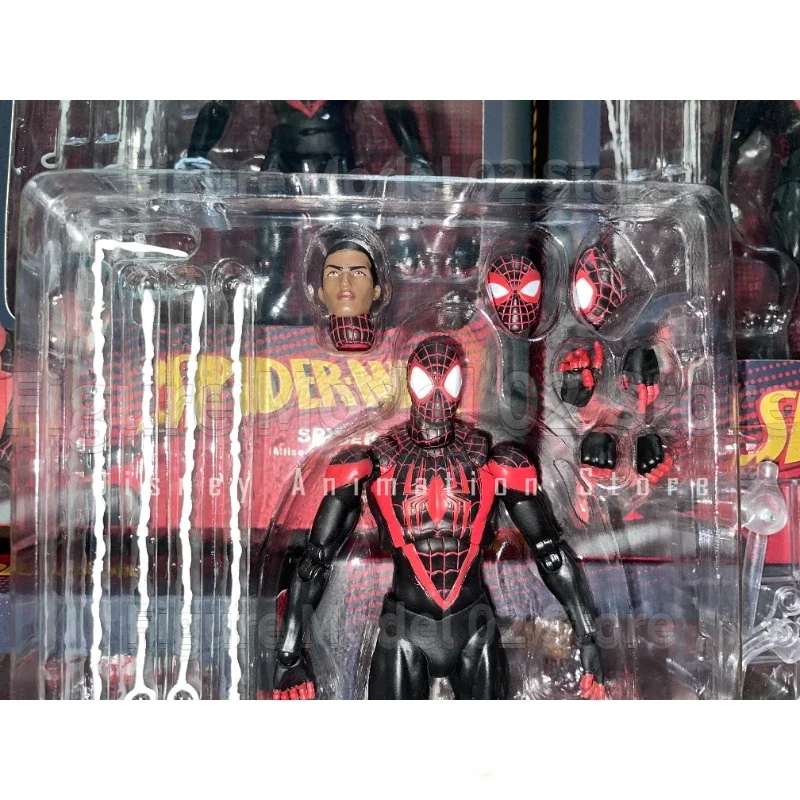 In Stock CT Toys Spider Man KO NO.092 SHF Spider Man Miles Milse Morales Venom Anime Action Figures Models Toys