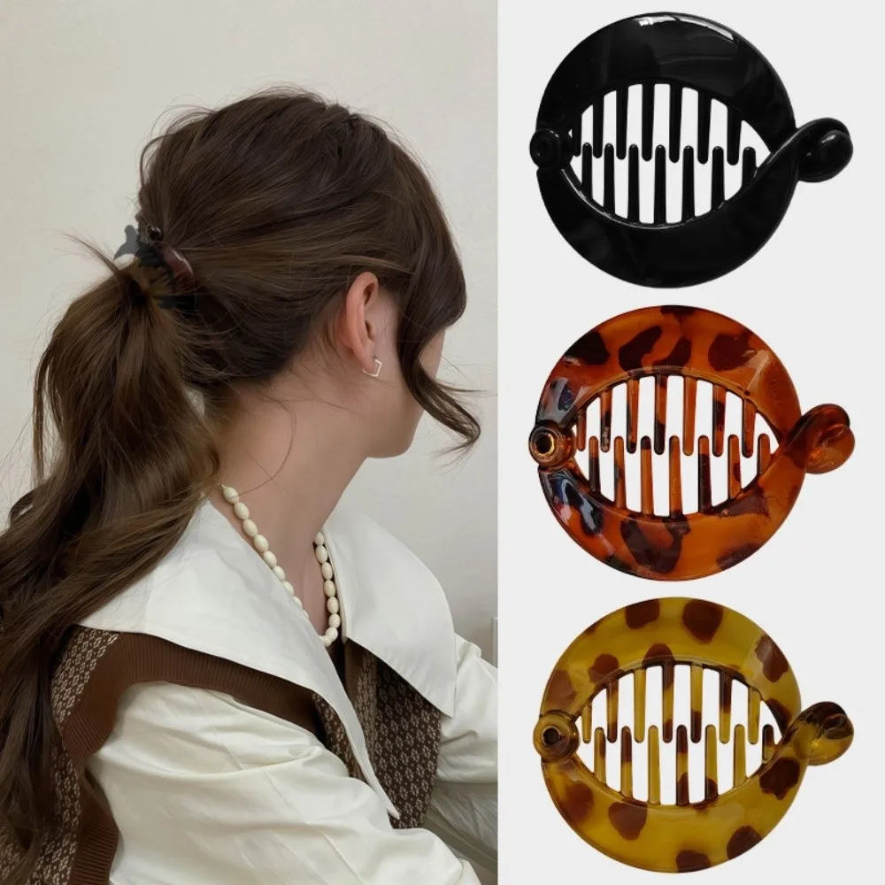 

New Fish Shape Hair Claw Clip Round Accessories Ponytail Holder Banana Clip Women Use