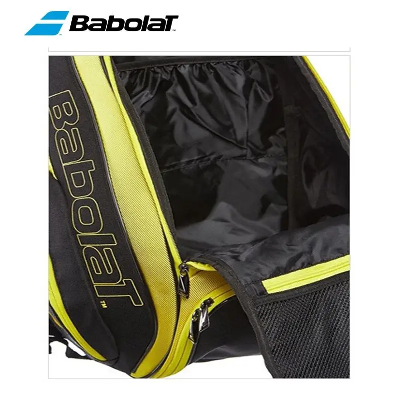 BABOLAT PURE AERO Saco De Raquete De Tênis, Grande Capacidade, Squash Adulto, Mochila De Ombro Badminton, Original, Pacote 2